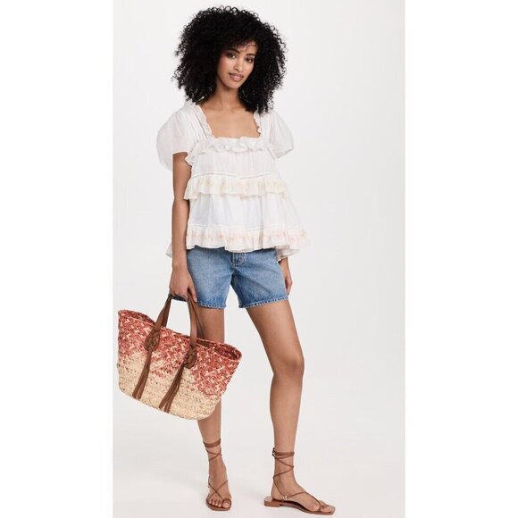 Larroude Portofino Flat Sandals in Caramel Leather 6 With Box Womens Wrap Slides - Picture 15 of 16